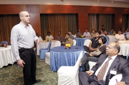 Saar Machtinger giving his presentation at the OptiTex workshop 