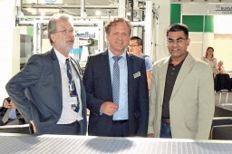 (L to R) – Reinhard Koehler, Area Manager, bullmer GmbH; Jochen Cramer, International Sales Director, bullmer with M. A. Saleque, Managing Director, Uni Asia Associates