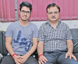 NK Bhutani with his son Rajat Bhutani