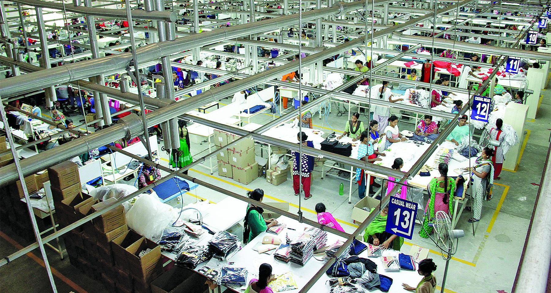 With 400 sewing machines under a single roof, Exodus is the largest apparel factory in Kolkata region on size 