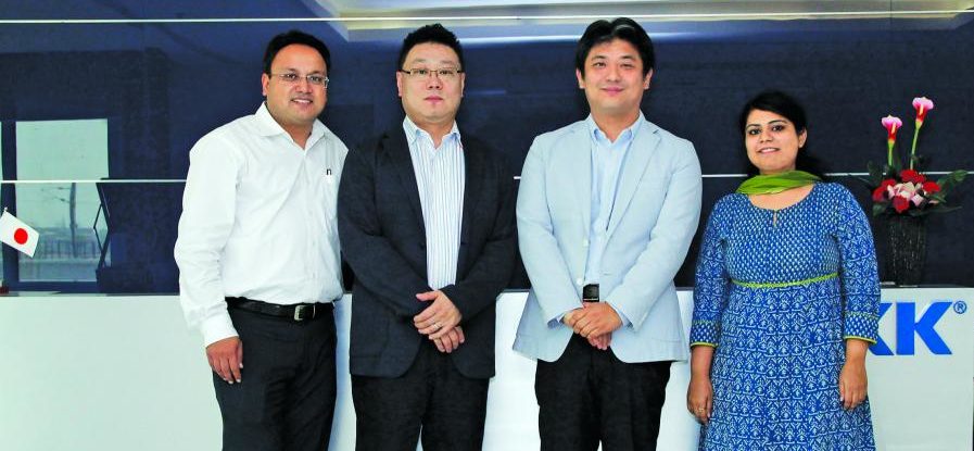 Team YKK India – Mohit Verma, Manager, Sales and Marketing; Noboru Matsumoto, MD, YKK India Pvt. Ltd.; Tatsumi Kojima, General Manager, YKK India; and Mansi Taneja, Global Marketing