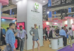 Visitors at the LIVA stall appriciated the numerous styles on display