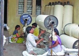 Ichalkaranji mainly offers grey fabric and there are very few famous brands of the same 