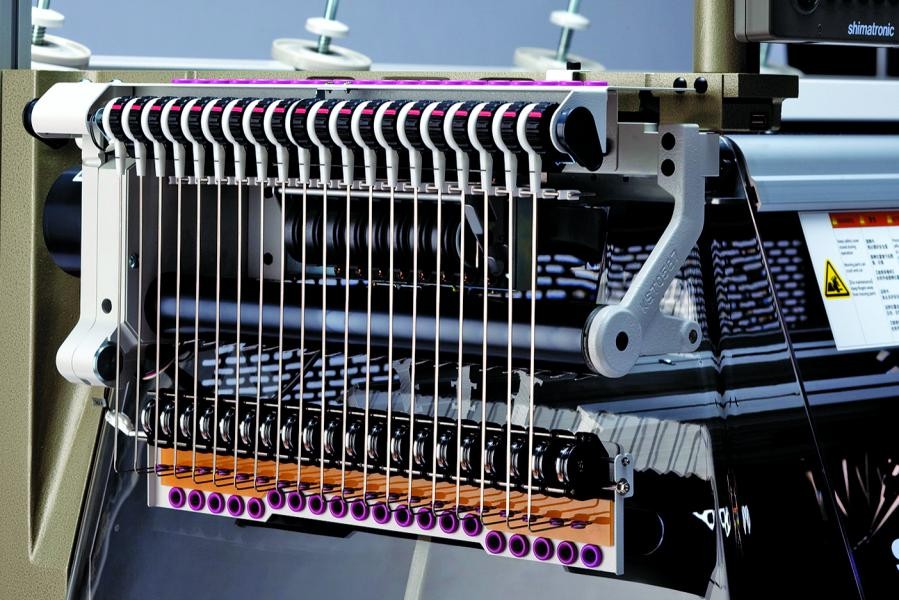 The Digital Stitch Device (DSCS) treats each stitch as digital data and hence is able to control the length and shape of every stitch