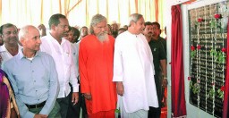 Naveen Patnaik, CM, Orissa laid the foundation stone of the new unit of Shahi Exports. Chairman of the company Harish Ahuja is  also seen (extreme left) at the event