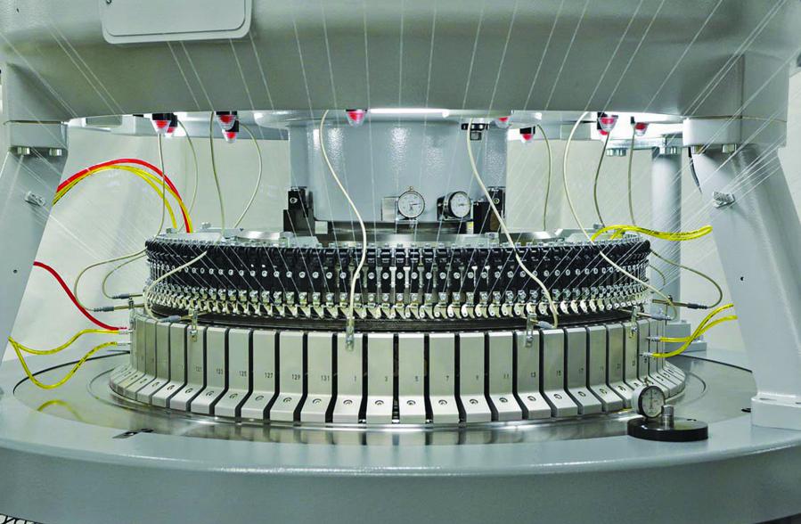 Circular knitting machines making pace with the industry needs