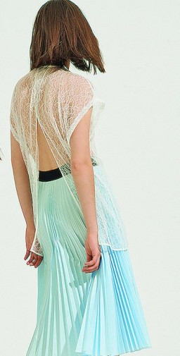 Lace cape back at Tome