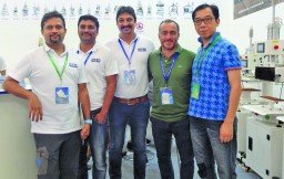 Anshuman Dash (extreme left), Rajesh Sarangi (C) and Hugo Ho (extreme right), H&H Asia Group Limited with team