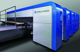 Konica Minolta will be exhibiting Nassenger SP-1, a high-productivity, high-resolution inkjet textile printer that employs a single pass system