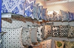  Screen printed cushion from Mariko, Noida giving a look and feel of handloom