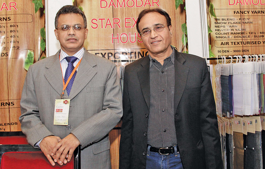 SC Tandon (R), CEO of Knits Division and Gopal Pande, VP – Business Development, Damodar Industries Ltd.