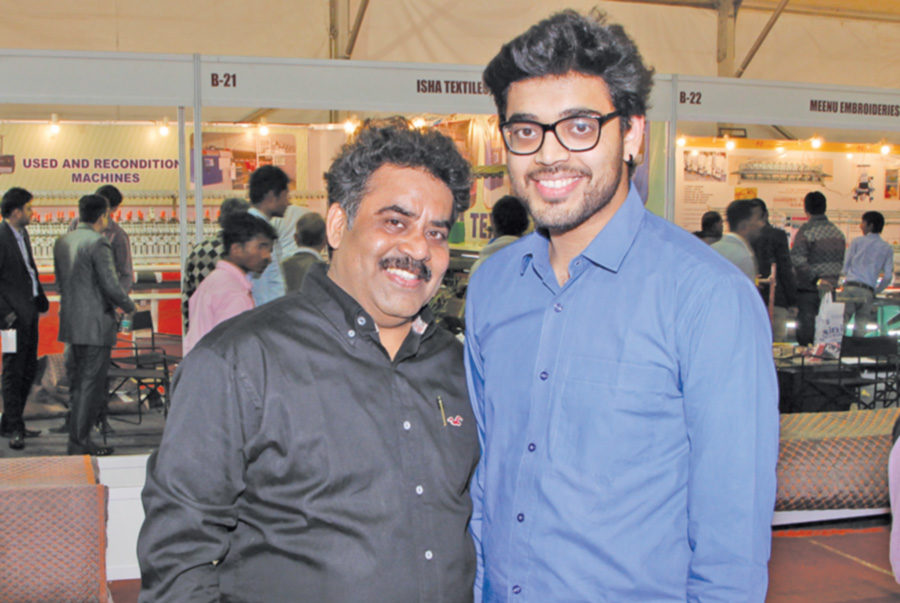 Deepak Oswal, Director of HM Cotsyn, with his son Chirag 