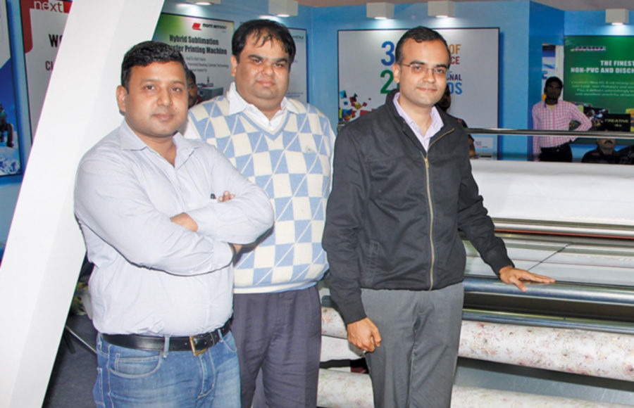 (L-R) Avdhesh Jaiswal, Anshuman Nagpal and Kannav Arora of Dhaval Colour Chem 