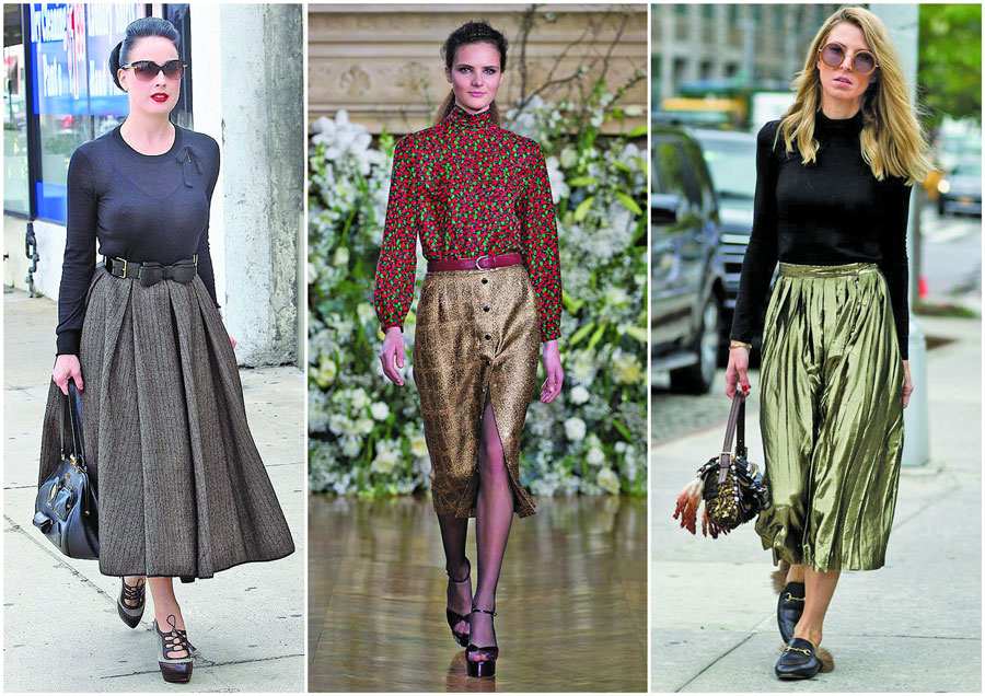 Metallic midis are the latest runway revolution, seen on streets and in Isabel Marant's collection