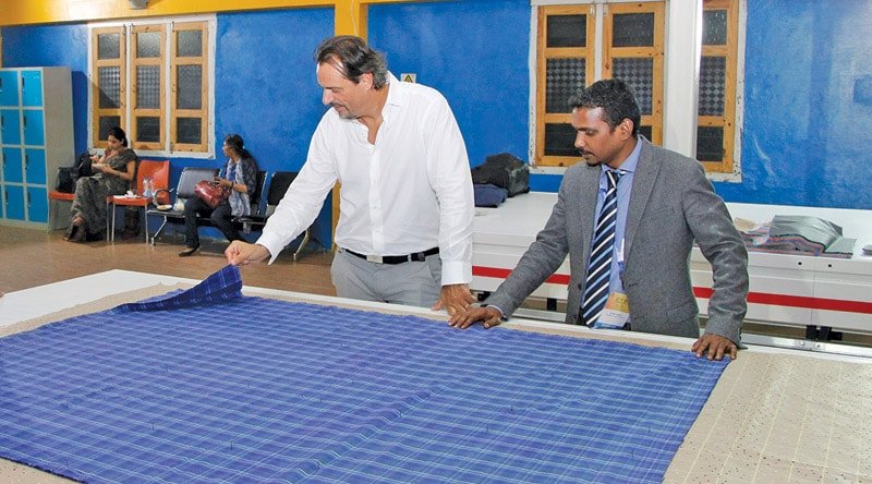 Anandakumar (R), Director (Asia Operations) and Fabrizio Giachetti, Director of Team Morgan, in discussion at the training centre