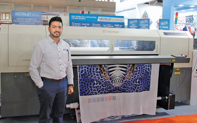 Smarth Bansal, Brand Manager, ColorJet with VASTRAJET digital printer