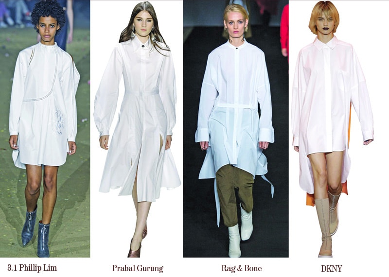 White shirtdresses