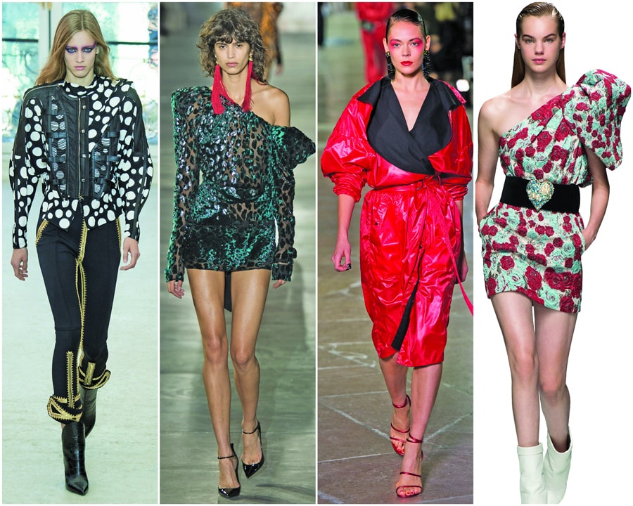 Louis Vuitton, Saint Lauren, Kenzo and Emanuel Ungaro