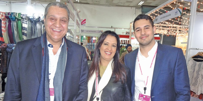 (L-R) Ziad Deham, Maria E De Deham and Tarek Deham, Presidente, Venezuela