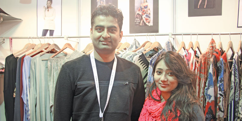 Atul Sangwan (L) from D n A, Noida with Deblina Basu