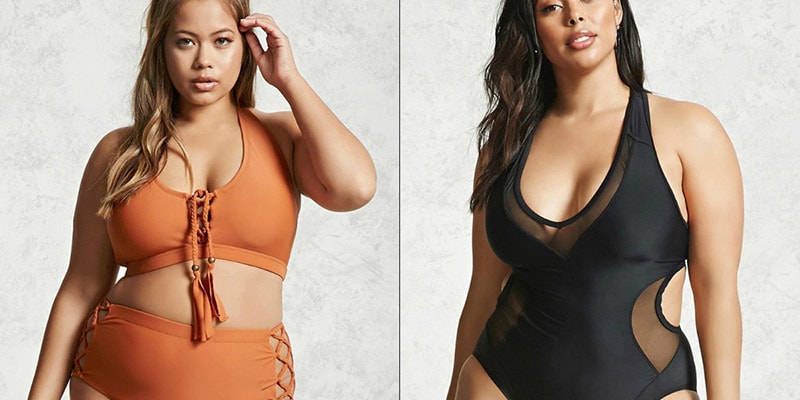 plus size one piece swimsuits forever 21