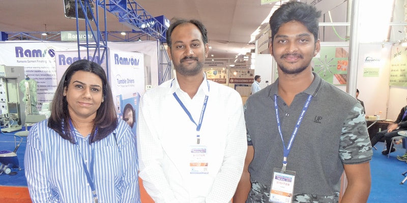 (L to R) Purnima Yadav, Deputy Manager – LOB Fashion, Future Retail Ltd.; S Nivas, Manager Tirupur Division; and Hariz of Paras Dyeing & Printing Mills
