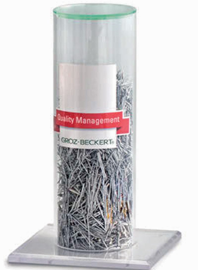 Collecting cylinder for used needles