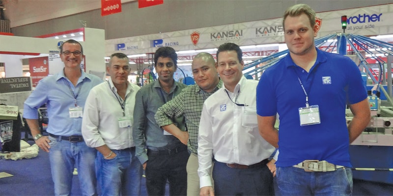 Edgar Martinez, General Director, Nantex (3rd from right) with his international team