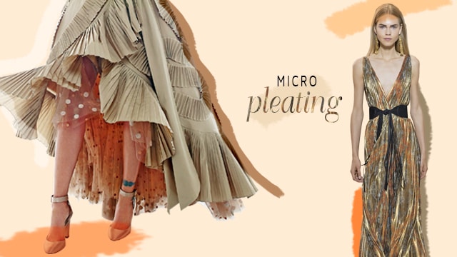 Folds in fashion calls for the ‘trend’ of micro pleating